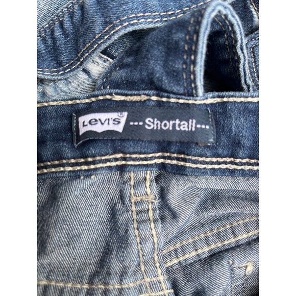 Levi Girl Size 7 Shortall Medium Wash - Picture 6 of 7